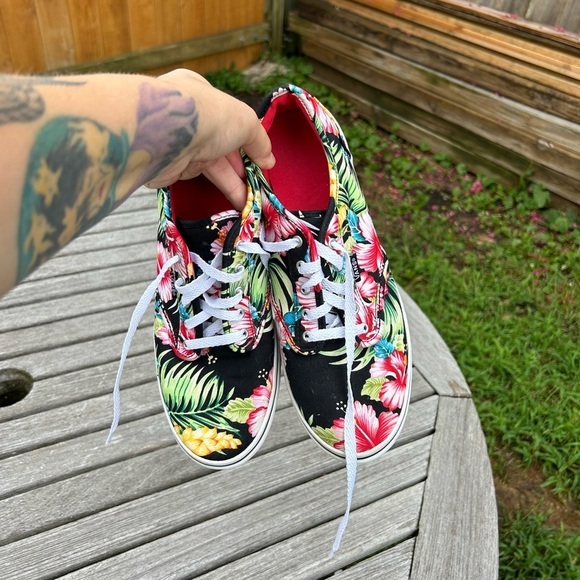 VANS Classic Lo Skate Sneakers Hawaiian‎ Floral Shoes Women’s 8.5 - Picture 6 of 7